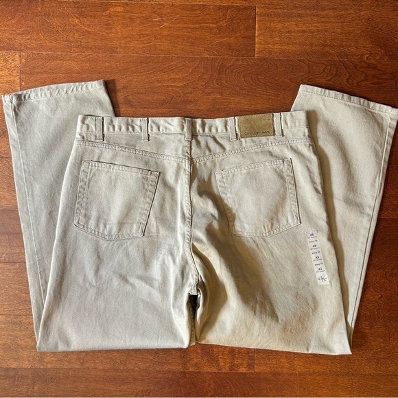 Calvin Klein Men’s Easy Fit Jeans in Khaki, 5 Pocket, Size W42 L32, NWOT - Picture 7 of 11